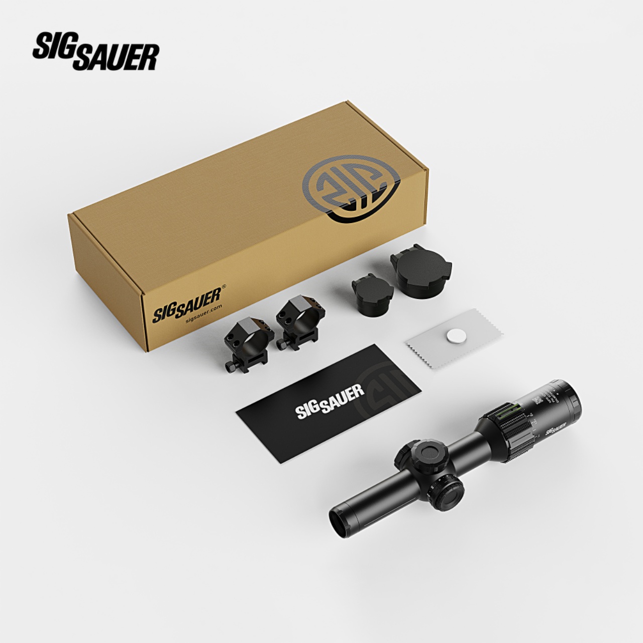 SIGSauer探戈1-6倍高清薄壁广角夜视速瞄i准器十字望远镜模型弹弓