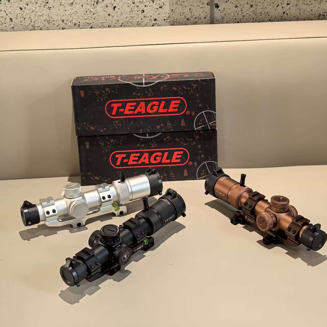 速瞄1.2-6倍镜瞄准八倍十字高清望远镜模型器材挂墙弹弓玩具备件