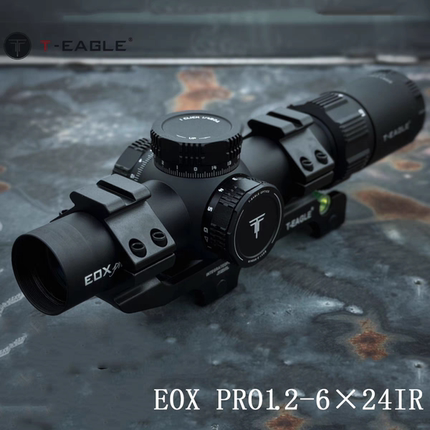 薄壁EOX1.2-6高清抗震6倍速瞄十字变倍模型摆件户外红绿双光弹弓