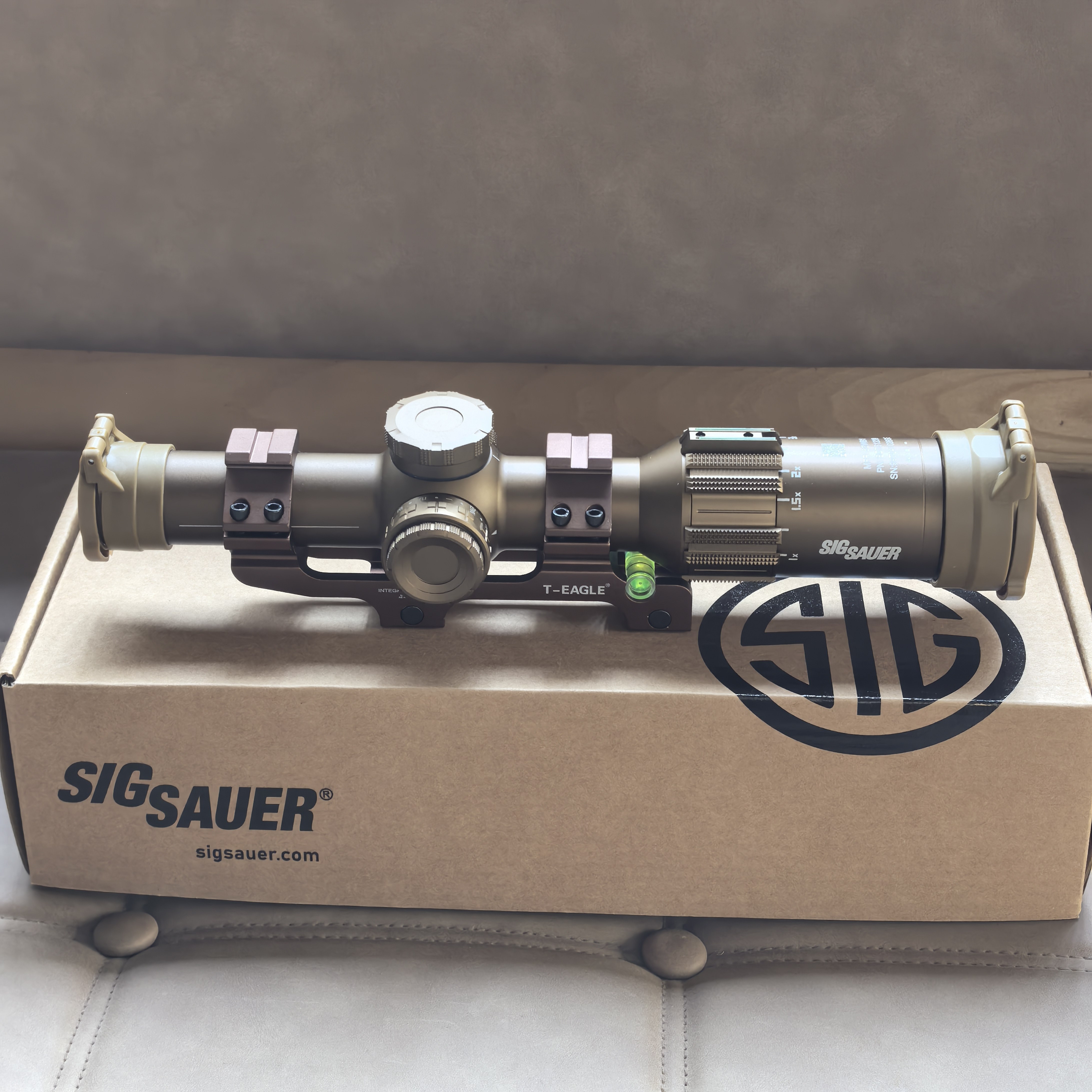 SIGSauer探戈1-6倍西格绍尔T速瞄准i器高清XM7金属十字望远镜弹弓
