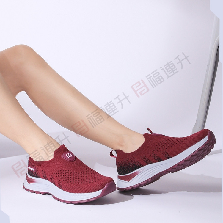 轻软透气弹力帮面舒服女鞋网鞋凉鞋  福连升老北京布鞋正品2024夏
