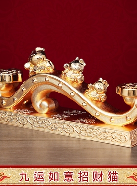 李居明2026马年运如意招财猫摆件