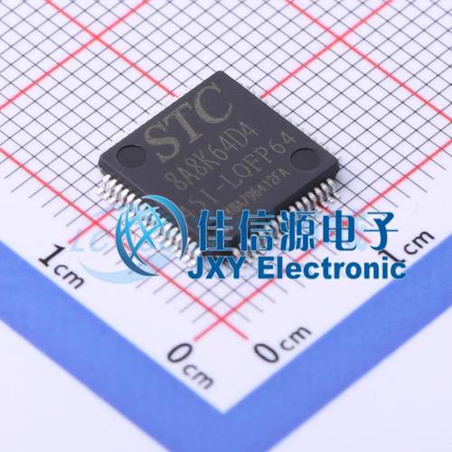 64KB单片机 STC8A8K64D4-45I-LQFP64 STC LQFP-64(10x10) 全新MCU