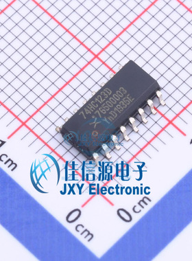 单稳态多谐振荡器     74HC123D,652  Nexperia(安世)  SO-16