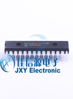 I/O扩展器  MCP23S17-E/SP  MICROCHIP(美国微芯)  DIP-28