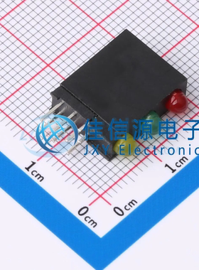 LED灯座 MHK33153EGYBTD MEIHUA(美华) 3mm红色绿色黄色三色灯座