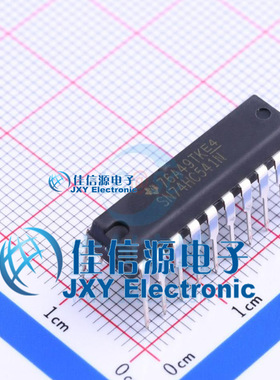 缓冲器/驱动器    SN74HC541N  TI(德州仪器)  DIP-20