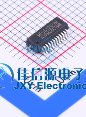 LED驱动     MBI5120GM-B  MBI(台湾聚积)  MSSOP-24-2.6mm