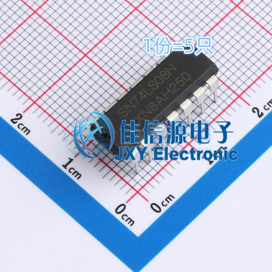 逻辑门SN74LS08N全新4通道5只