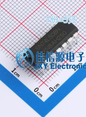逻辑门 SN74LS08N(LX) LX(灵星芯微) DIP-14与门4通道2V~6V(5只)