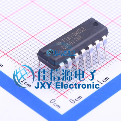 逻辑门     CD4072BE  TI()  DIP-14