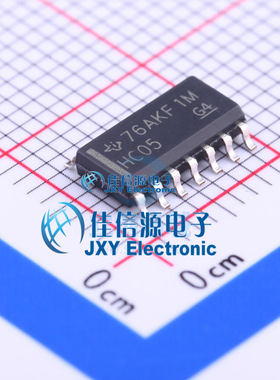 反相器 SN74HC05DR TI SOIC-14全新6通道1输入2V~6V2uA