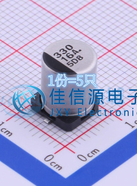 电解电容 EEE1CA331UP PANASONIC(松下) 8x10.2 330uF 16V（5只）