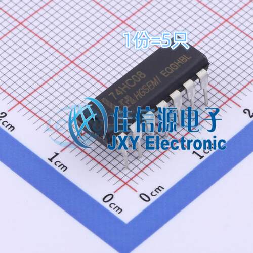 逻辑门74HC08N华冠5只装