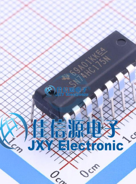 触发器     SN74HC175N  TI(德州仪器)  DIP-16