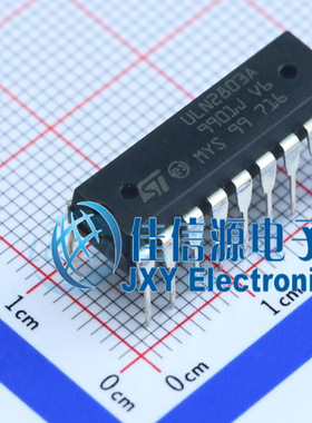 达林顿晶体管阵列      ULN2803A  ST(意法半导体)  DIP-18