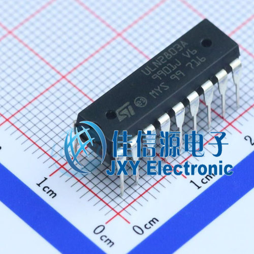 达林顿晶体管阵列      ULN2803A  ST(意法半导体)  DIP-18
