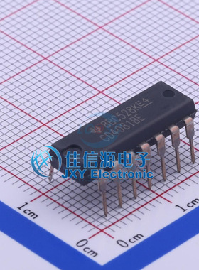 逻辑门 CD4081BE TI DIP-14与门4通道双输入3V~18V全新1uA