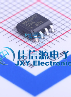 线性稳压器 MAX667CSA+ MAXIM(美信) SOIC-8全新+5V可调低压差LDO