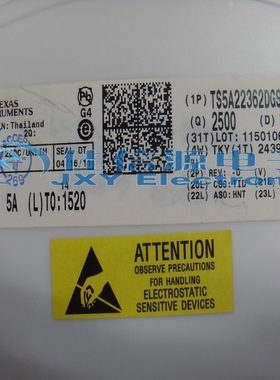 【佳信源】TS5A22362DGSR IC SWITCH DUAL SPDT 10MSOP 开关IC
