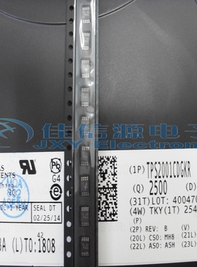 【佳信源】TPS2001CDGKR IC PWR SW USB 2.9A 1CH 8VSSOP 驱动器