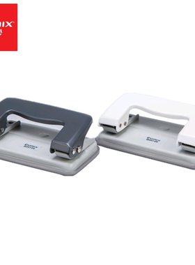 齐心2914B2915N耐用小号中号金属打机带标尺二打孔器器打孔机打孔