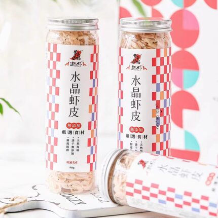 水晶虾皮紫菜妈妈福建霞浦特产一盒4罐