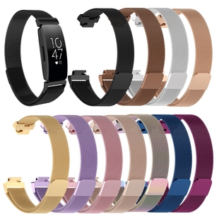 Fitbit inspire HR智能手环米兰尼斯回环表腕带inspire金属钢ace2