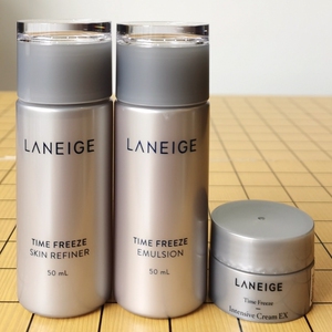 兰芝致宠凝时菁颜细肤水50ml保湿乳液50ml面霜10ml紧致抗皱抗衰老