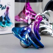 新款 风吹动力陀螺玩具小学生儿童用嘴吹气旋转解压玩具陀教练老式