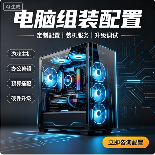 电脑组装配置咨询硬件升级装机