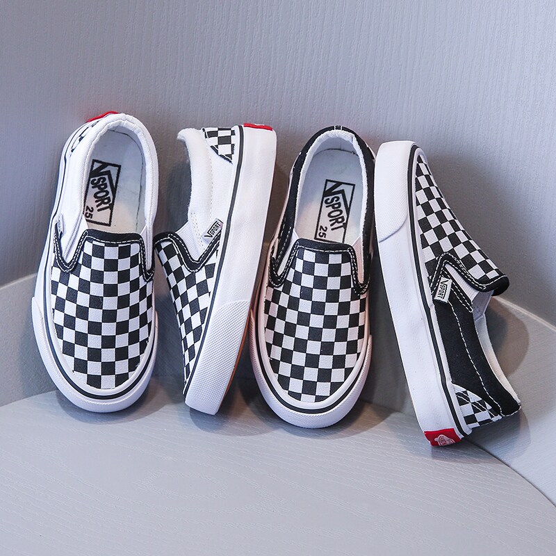 2026春秋季新款儿童帆布鞋韩版休闲鞋套脚方便鞋一脚蹬男童女童鞋