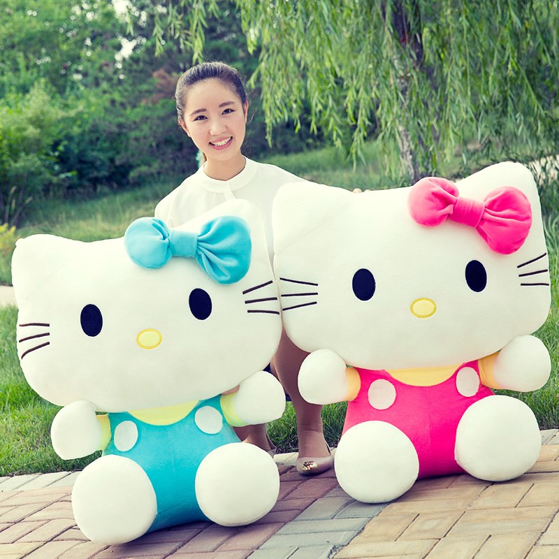 大码凯蒂猫公仔抱枕猫咪毛绒玩具哈喽KT玩偶婚庆布娃娃女生日礼物在类目 玩具/童车/益智/积木/模型, 毛绒布艺类玩具中 - 来自Buy2taobao.com提供专业的淘宝代购服务