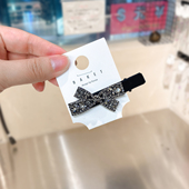 baket发饰头饰韩国东大门水晶蝴蝶结鸭嘴夹碎发夹侧边夹刘海夹女