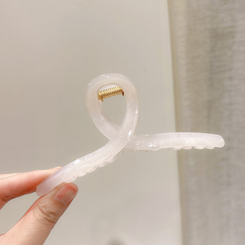 大号纯色亚克力抓夹高级感鲨鱼夹