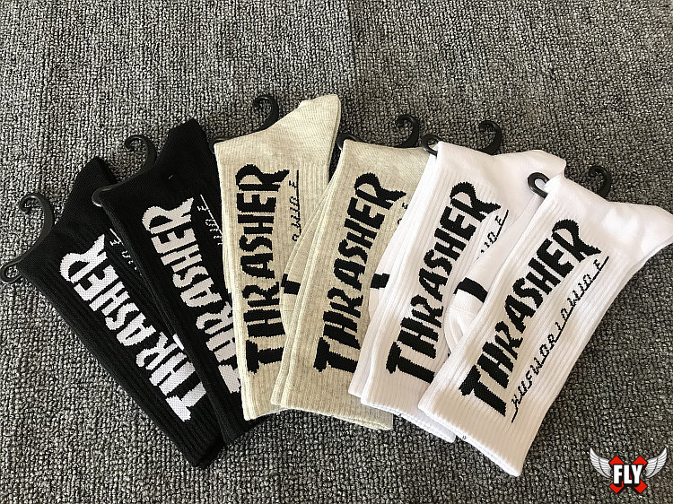 Thrasher huf printing Skate men and women lovers Harajuku motion Socks Skate Socks Nanningin the Sports bag/Outdoor package/Fitting , Sports Socks  category - from Buy2taobao.com to provide professional Taobao agent buy service
