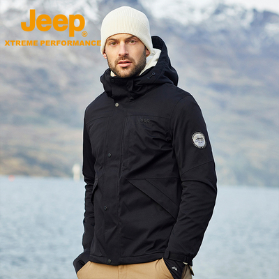 Jeep Xtreme Performance户外高端男士抓绒冲锋衣J232094085