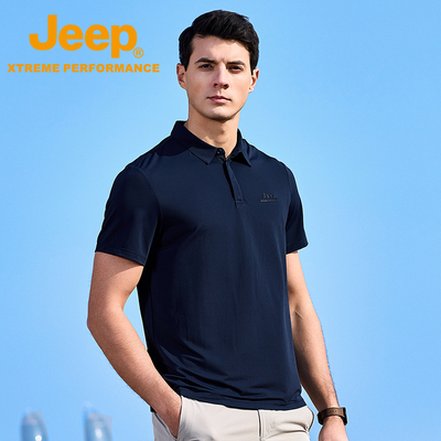 Jeep Xtreme Performance户外高端男士短袖POLO衫亲肤凉感上衣