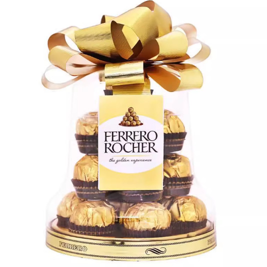 2026新品年货意大利费列罗金莎杂莎巧克力礼盒装圣诞钟礼盒装200g