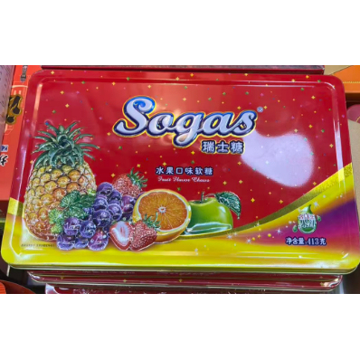 瑞士糖混合水果味软糖413g