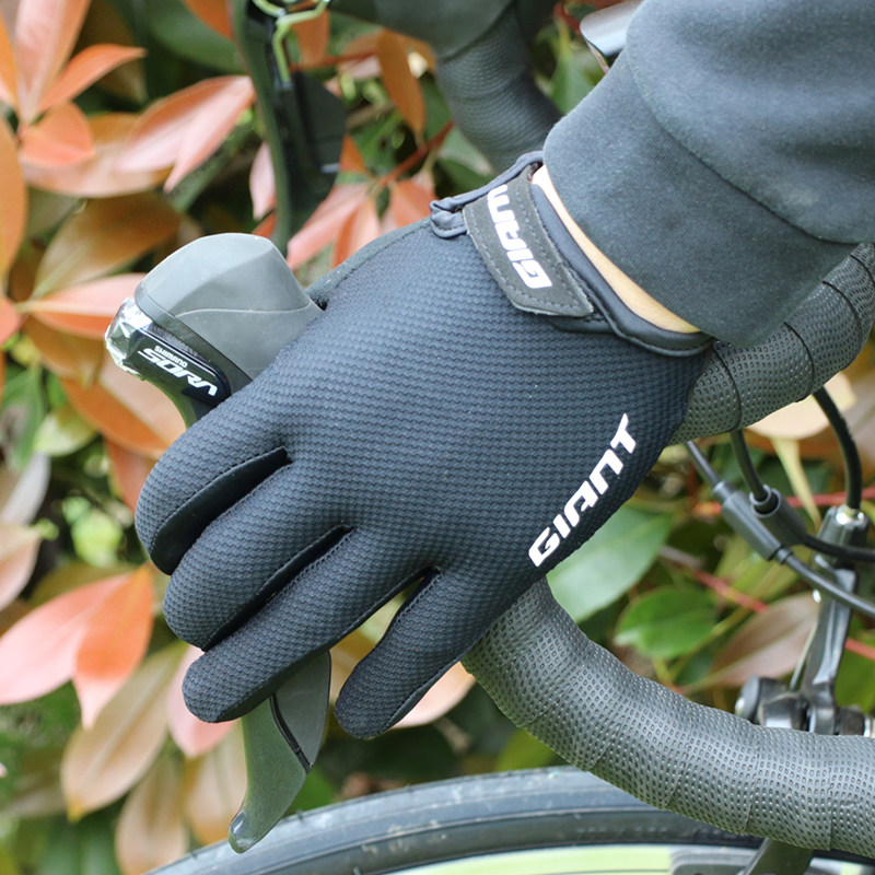 正品捷安特春秋夏骑行手套触屏长指全指山地公路自行车骑行装备
