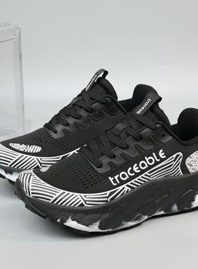 Traceable外贸透气减震情侣厚底户外登山徒步越野男女跑鞋6655