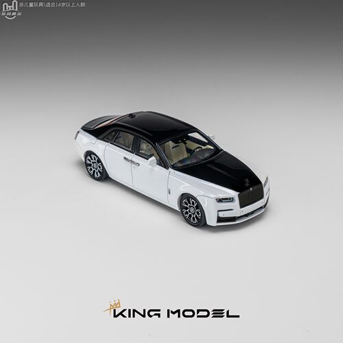 KING MODEL 1/64 古斯特 黑白 合金汽车模型 静态收藏摆件
