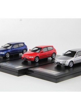 LCD 本田Honda Civic思域Type R EG6 1:64 合金汽车模型摆件 开盖