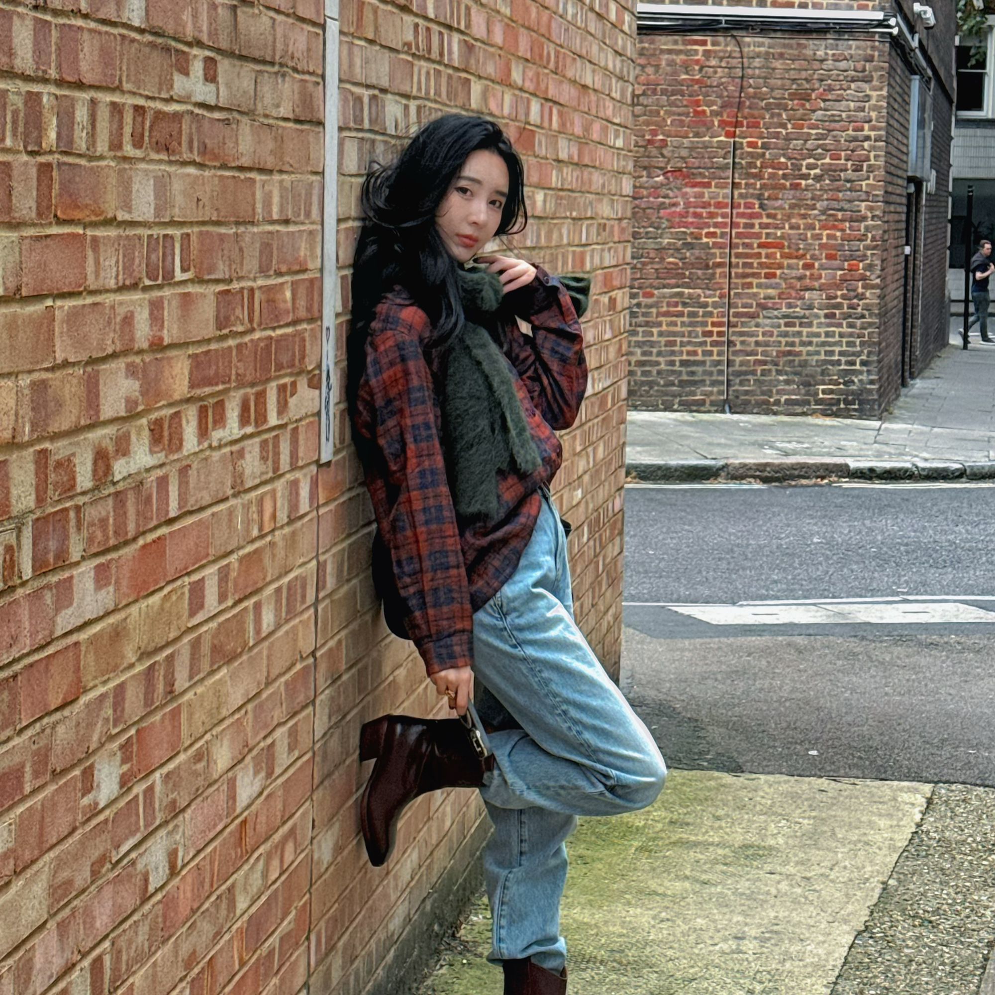 菠萝宝宝【简宁】秋季爆款直筒水洗棉牛仔长裤710-999-Y24SK75A