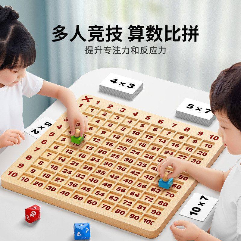 九九乘法口诀表背诵小学生二年级识字卡片99数学启蒙教具双面木制,玩具/童车/益智/积木/模型,其它早教玩具类,淘宝优惠券,粉丝福利购,淘宝优惠卷