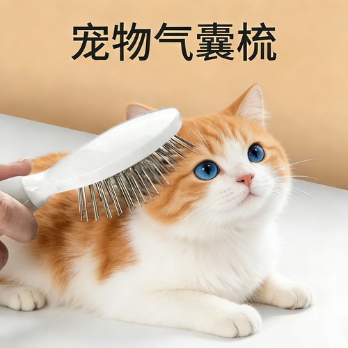 宠物清洁气囊梳猫狗通用