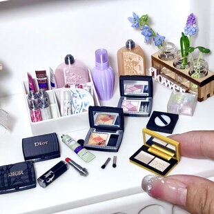 迷你化妆品微缩仿真彩妆口红模型 物件饰品bid小布兵人娃屋摆设