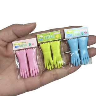 微缩娃娃手套 现货胶质玩具微缩模型摆设 过家家玩具配件场景道具