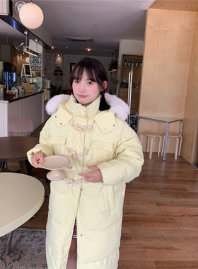 甜心轰炸机 慵懒休闲大毛领连帽棉服